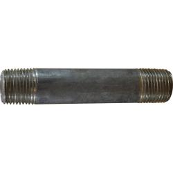 51065 Seamless Pipe Nipple, 1/2 in MPT x 1/2 in MPT, 3-1/2 in L, Stainless Steel, SCH 80 Schedule