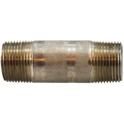 51087 Seamless Pipe Nipple, 3/4 in MPT x 3/4 in MPT, 4-1/2 in L, Stainless Steel, SCH 80 Schedule
