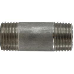 51122 Seamless Pipe Nipple, 1-1/4 in MPT x 1-1/4 in MPT, 2-1/2 in L, Stainless Steel, SCH 80 Schedule
