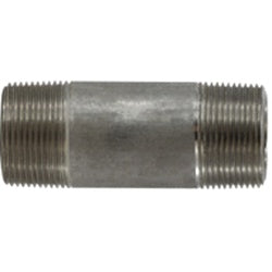 51125 Pipe Nipple, 1-1/4 in 1-1/4 in, 4 in L, Stainless Steel, SCH 80 Schedule