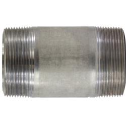 51180 Seamless Pipe Nipple, 2-1/2 in MPT x 2-1/2 in MPT, Close L, Stainless Steel, SCH 80 Schedule