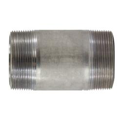51181 Seamless Pipe Nipple, 2-1/2 in MPT x 2-1/2 in MPT, 3 in L, Stainless Steel, SCH 80 Schedule
