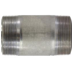 51205 Seamless Pipe Nipple, 3 in MPT x 3 in MPT, 5 in L, Stainless Steel, SCH 80 Schedule