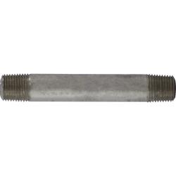 52002 Seamless Pipe Nipple, 1/8 in MPT x 1/8 in MPT, 1-1/2 in L, Stainless Steel, SCH 80 Schedule