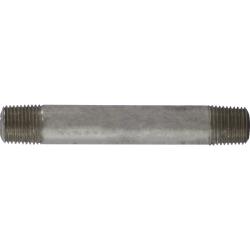 52003 Seamless Pipe Nipple, 1/8 in MPT x 1/8 in MPT, 2 in L, Stainless Steel, SCH 80 Schedule