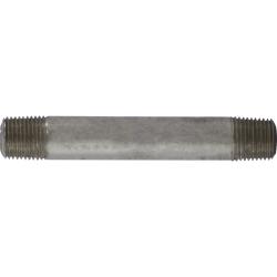 52004 Seamless Pipe Nipple, 1/8 in MPT x 1/8 in MPT, 2-1/2 in L, Stainless Steel, SCH 80 Schedule