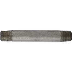 52005 Seamless Pipe Nipple, 1/8 in MPT x 1/8 in MPT, 3 in L, Stainless Steel, SCH 80 Schedule