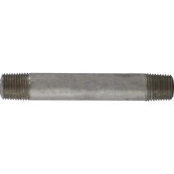 52008 Seamless Pipe Nipple, 1/8 in MPT x 1/8 in MPT, 4-1/2 in L, Stainless Steel, SCH 80 Schedule