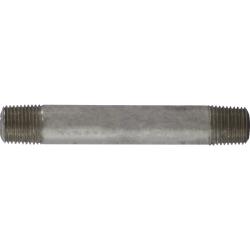52010 Seamless Pipe Nipple, 1/8 in MPT x 1/8 in MPT, 5-1/2 in L, Stainless Steel, SCH 80 Schedule