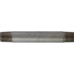 52022 Seamless Pipe Nipple, 1/4 in MPT x 1/4 in MPT, 2 in L, Stainless Steel, SCH 80 Schedule
