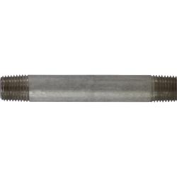 52024 Seamless Pipe Nipple, 1/4 in MPT x 1/4 in MPT, 3 in L, Stainless Steel, SCH 80 Schedule