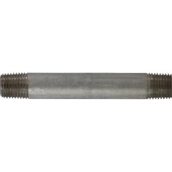52025 Seamless Pipe Nipple, 1/4 in MPT x 1/4 in MPT, 3-1/2 in L, Stainless Steel, SCH 80 Schedule