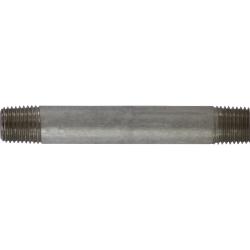 52027 Seamless Pipe Nipple, 1/4 in MPT x 1/4 in MPT, 4-1/2 in L, Stainless Steel, SCH 80 Schedule