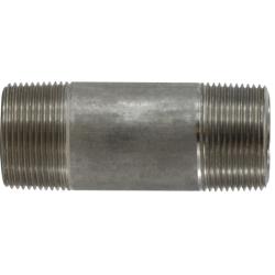52122 Seamless Pipe Nipple, 1-1/4 in MPT x 1-1/4 in MPT, 2-1/2 in L, Stainless Steel, SCH 80 Schedule
