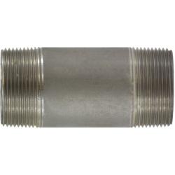 52142 Seamless Pipe Nipple, 1-1/2 in MPT x 1-1/2 in MPT, 2-1/2 in L, Stainless Steel, SCH 80 Schedule