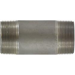 52144 Seamless Pipe Nipple, 1-1/2 in MPT x 1-1/2 in MPT, 3-1/2 in L, Stainless Steel, SCH 80 Schedule
