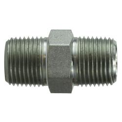 540420 Hex Pipe Nipple, 1-1/4 in MPT x 1-1/4 in MPT, Steel