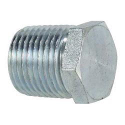 5406P6 Hex Head Plug, 3/8 in MPT, Steel