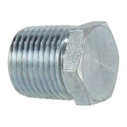 5406P8 Hex Head Plug, 1/2 in MPT, Steel