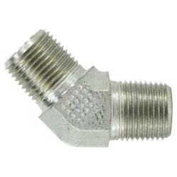 550122 45 deg Elbow, 1/8 in MPT x 1/8 in MPT, Steel