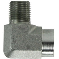 550264 90 deg Street Elbow, 3/8 in Male Pipe x 1/4 in Female Pipe, Steel