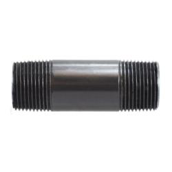 55101 Pipe Nipple, 1 in MPT x 1 in MPT, 2 in L, PVC, Dark Gray, SCH 80 Schedule