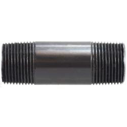 55129 Pipe Nipple, 1-1/4 in MPT x 1-1/4 in MPT, 6 in L, PVC, Dark Gray, SCH 80 Schedule