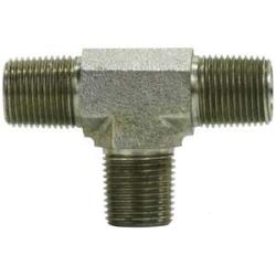 560016 Pipe Tee, 1 in MPT x 1 in MPT x 1 in MPT, Steel