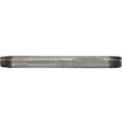 56002 Welded Pipe Nipple, 1/8 in MPT x 1/8 in MPT, 1-1/2 in L, Steel, Galvanized, SCH 40 Schedule