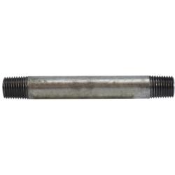 56030 Welded Pipe Nipple, 1/4 in MPT x 1/4 in MPT, 6 in L, Steel, Galvanized, SCH 40 Schedule