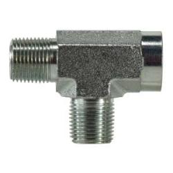 560316 Pipe Run Tee, 1 in MPT x 1 in FPT x 1 in MPT, Steel