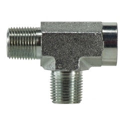 560320 Pipe Run Tee, 1-1/4 in MPT x 1-1/4 in FPT x 1-1/4 in MPT, Steel