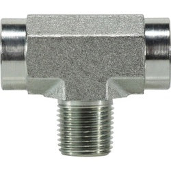 560420 Branch Tee, 1-1/4 in Female Pipe x 1-1/4 in Female Pipe x 1-1/4 in Male Pipe, Steel