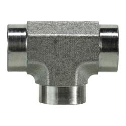 560522 Pipe Tee, 1/8 in FPT x 1/8 in FPT x 1/8 in FPT, Steel