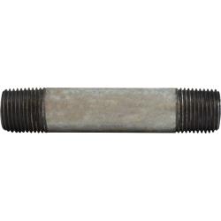 56062 Welded Pipe Nipple, 1/2 in MPT x 1/2 in MPT, 2 in L, Steel, Galvanized, SCH 40 Schedule