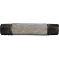 56067 Welded Pipe Nipple, 1/2 in MPT x 1/2 in MPT, 4-1/2 in L, Steel, Galvanized, SCH 40 Schedule