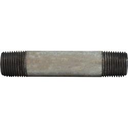 56075 Welded Pipe Nipple, 1/2 in MPT x 1/2 in MPT, 11 in L, Steel, Galvanized, SCH 40 Schedule