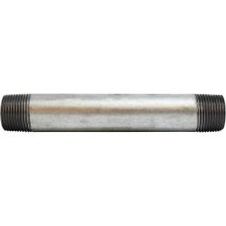 56095 Welded Pipe Nipple, 3/4 in MPT x 3/4 in MPT, 11 in L, Steel, Galvanized, SCH 40 Schedule