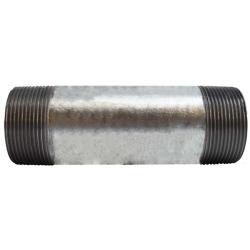 56192 Welded Pipe Nipple, 2-1/2 in MPT x 2-1/2 in MPT, 11 in L, Steel, Galvanized, SCH 40 Schedule