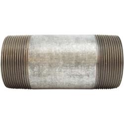 56213 Welded Pipe Nipple, 3 in MPT x 3 in MPT, 12 in L, Steel, Galvanized, SCH 40 Schedule