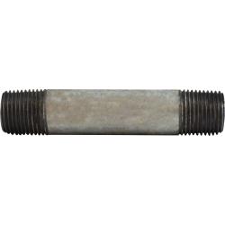 56240 Welded Pipe Nipple, 1/2 in MPT x 1/2 in MPT, 18 in L, Steel, Galvanized, SCH 40 Schedule