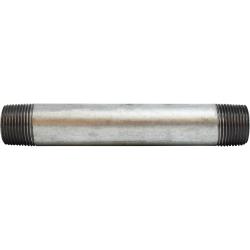 56250 Welded Pipe Nipple, 3/4 in MPT x 3/4 in MPT, 18 in L, Steel, Galvanized, SCH 40 Schedule