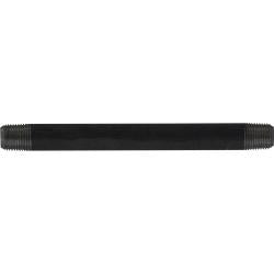 57004 Welded Pipe Nipple, 1/8 in MPT x 1/8 in MPT, 2-1/2 in L, Steel, Black, SCH 40 Schedule