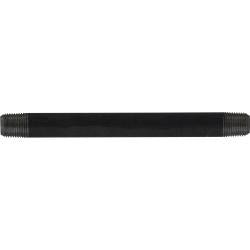 57005 Welded Pipe Nipple, 1/8 in MPT x 1/8 in MPT, 3 in L, Steel, Black, SCH 40 Schedule