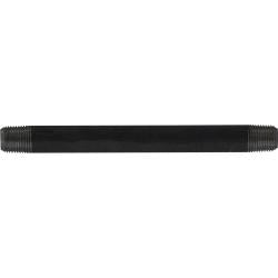 57009 Welded Pipe Nipple, 1/8 in MPT x 1/8 in MPT, 5 in L, Steel, Black, SCH 40 Schedule
