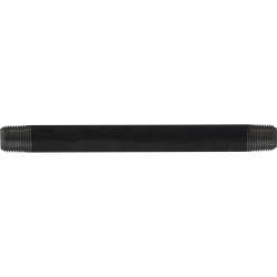 57012 Welded Pipe Nipple, 1/8 in MPT x 1/8 in MPT, 7 in L, Steel, Black, SCH 40 Schedule