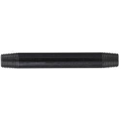 57026 Welded Pipe Nipple, 1/4 in MPT x 1/4 in MPT, 4 in L, Steel, Black, SCH 40 Schedule