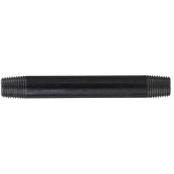 57034 Welded Pipe Nipple, 1/4 in MPT x 1/4 in MPT, 10 in L, Steel, Black, SCH 40 Schedule