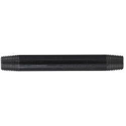 57036 Welded Pipe Nipple, 1/4 in MPT x 1/4 in MPT, 12 in L, Steel, Black, SCH 40 Schedule