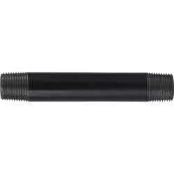 57041 Welded Pipe Nipple, 3/8 in MPT x 3/8 in MPT, 1-1/2 in L, Steel, Black, SCH 40 Schedule